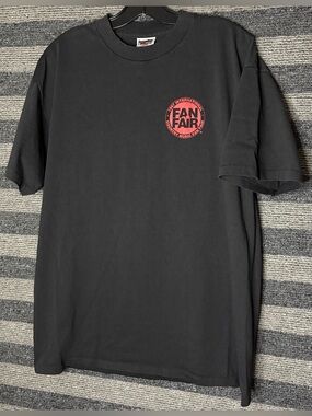Vintage 1997 Country Music Fan Fair Nashville TN Black Single Stitch T-Shirt XL